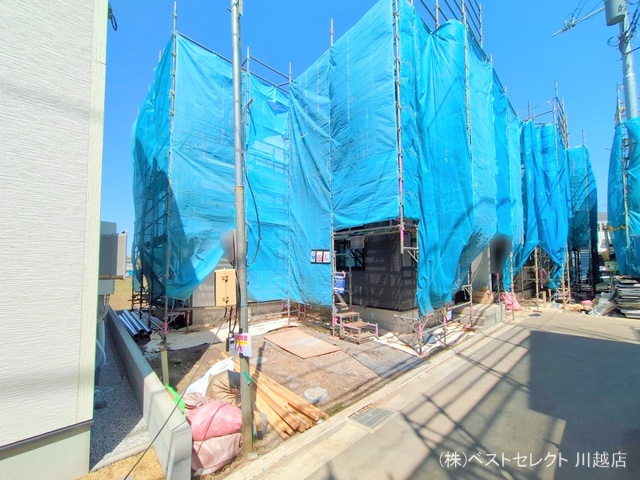 埼玉県川越市小仙波町2丁目の新築戸建てシート写真 2025年4月20日撮影