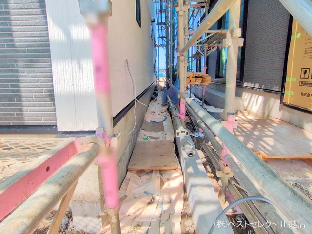 埼玉県川越市小仙波町2丁目の新築戸建てシート写真 2025年4月20日撮影