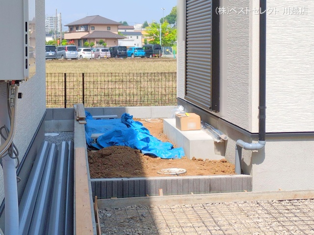 埼玉県川越市小仙波町2丁目の新築戸建て外構写真 2025年5月14日撮影