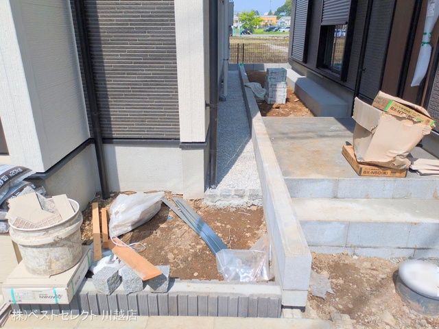 埼玉県川越市小仙波町2丁目の新築戸建て外構写真 2025年5月14日撮影