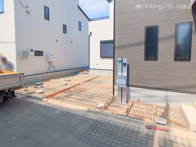 埼玉県川越市小仙波町2丁目の新築戸建て外構写真 2025年5月14日撮影
