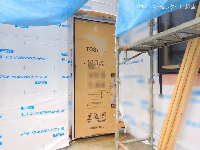 埼玉県川越市大字的場の新築戸建てシート写真 2025年5月11日撮影