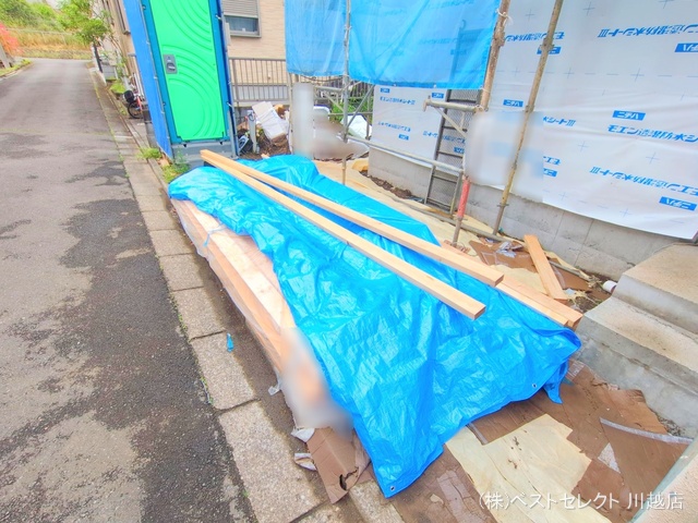 埼玉県川越市大字的場の新築戸建てシート写真 2025年5月11日撮影