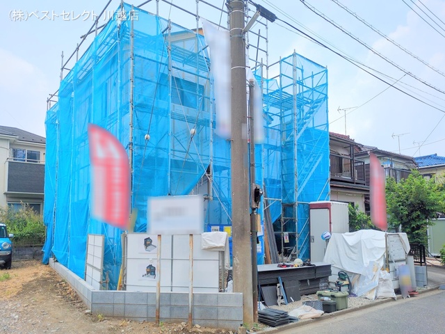 埼玉県川越市大字扇河岸の新築戸建てシート写真 2025年7月6日撮影