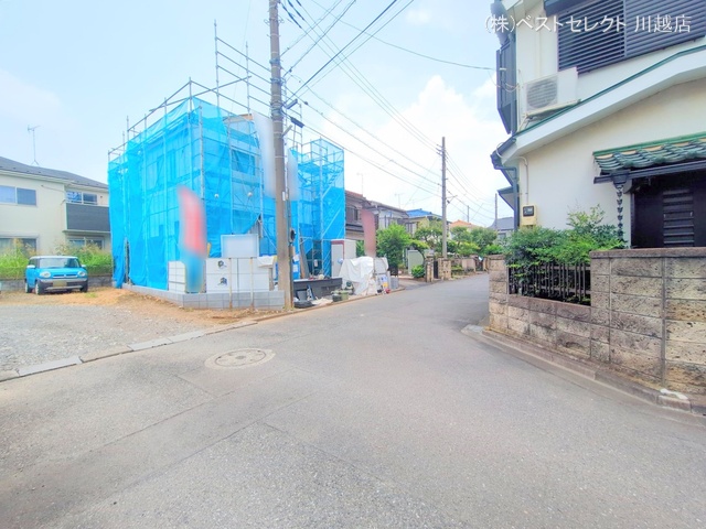 埼玉県川越市大字扇河岸の新築戸建てシート写真 2025年7月6日撮影