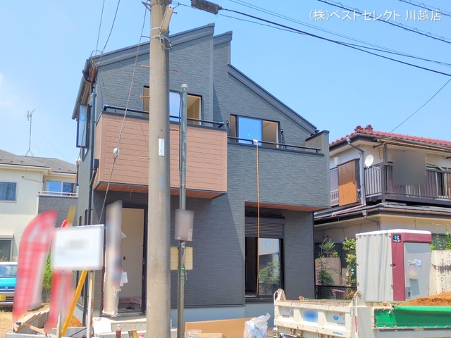 埼玉県川越市大字扇河岸の新築戸建て外構写真 2025年7月24日撮影