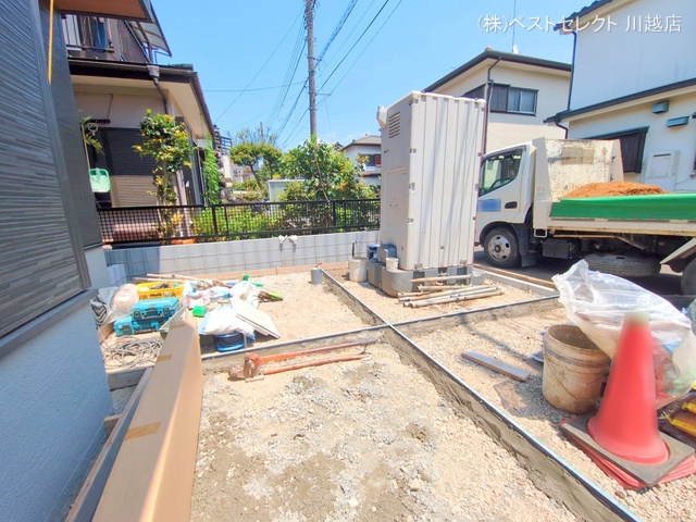 埼玉県川越市大字扇河岸の新築戸建て外構写真 2025年7月24日撮影
