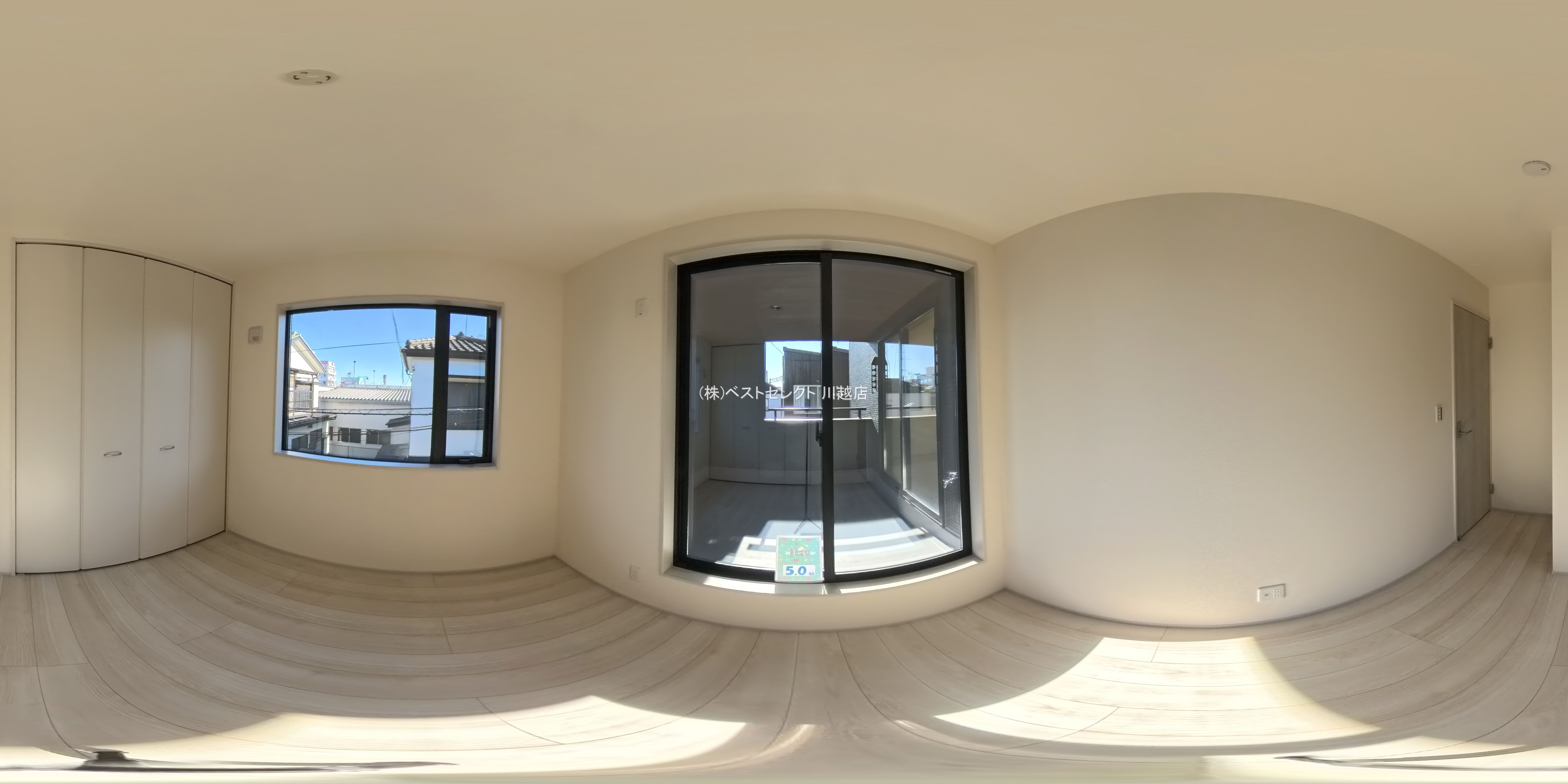 埼玉県川越市大字大仙波の新築戸建てパノラマ（居室サブ）写真 2025年12月3日撮影