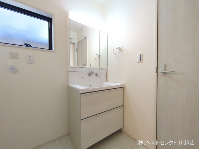 埼玉県川越市大字大仙波の新築戸建て洗面所写真 2025年12月3日撮影