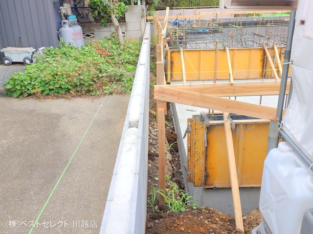 埼玉県川越市熊野町の新築戸建て基礎写真 2025年5月25日撮影