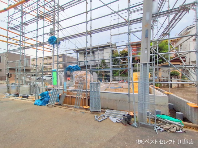 埼玉県川越市熊野町の新築戸建て基礎写真 2025年6月11日撮影