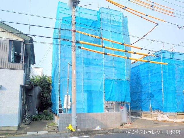埼玉県川越市熊野町の新築戸建てシート写真 2025年7月3日撮影