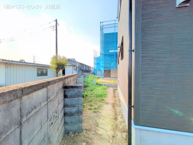 埼玉県川越市大字古谷上の新築戸建て外構写真 2025年8月3日撮影
