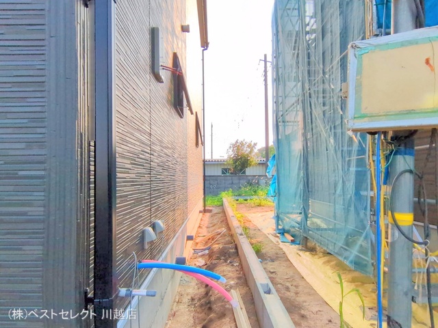 埼玉県川越市大字古谷上の新築戸建て外構写真 2025年8月3日撮影
