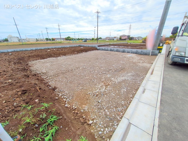 埼玉県川越市大字古谷上の新築戸建て更地・土地写真 2025年6月3日撮影