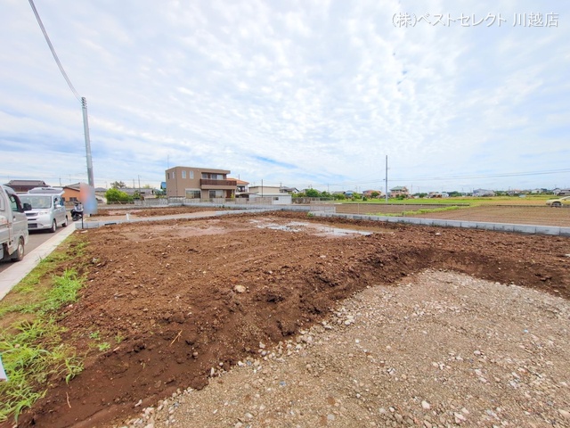 埼玉県川越市大字古谷上の新築戸建て更地・土地写真 2025年6月3日撮影
