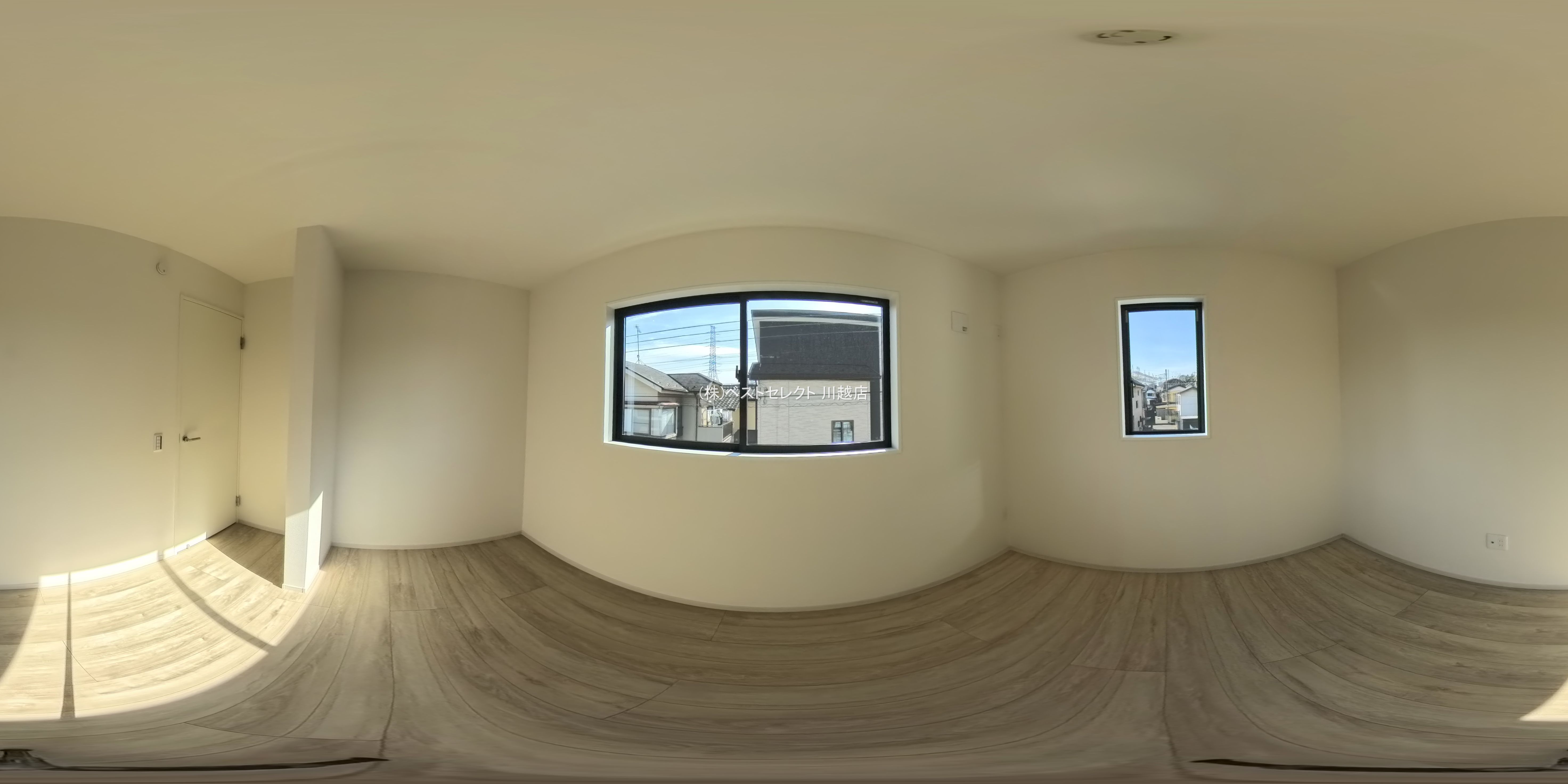 埼玉県川越市むさし野の新築戸建てパノラマ（居室サブ）写真 2026年1月14日撮影