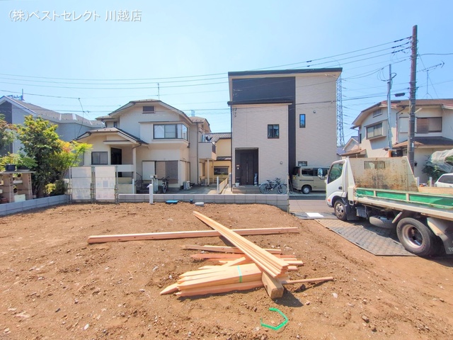 埼玉県川越市むさし野の新築戸建て更地・土地写真 2025年7月23日撮影