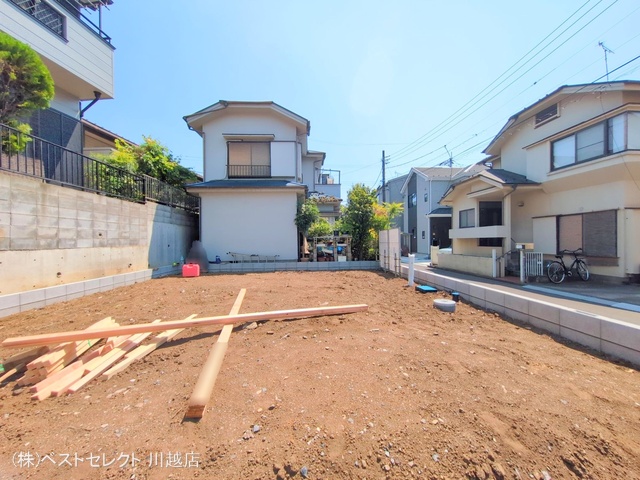 埼玉県川越市むさし野の新築戸建て更地・土地写真 2025年7月23日撮影