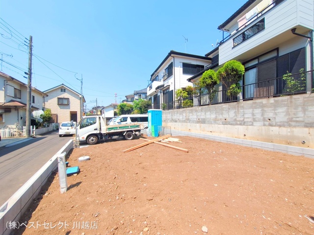 埼玉県川越市むさし野の新築戸建て更地・土地写真 2025年7月23日撮影