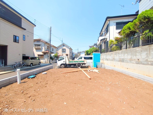 埼玉県川越市むさし野の新築戸建て更地・土地写真 2025年7月23日撮影
