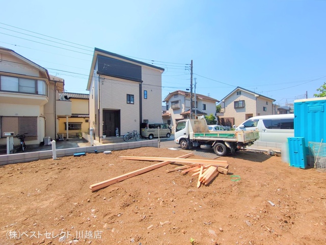 埼玉県川越市むさし野の新築戸建て更地・土地写真 2025年7月23日撮影