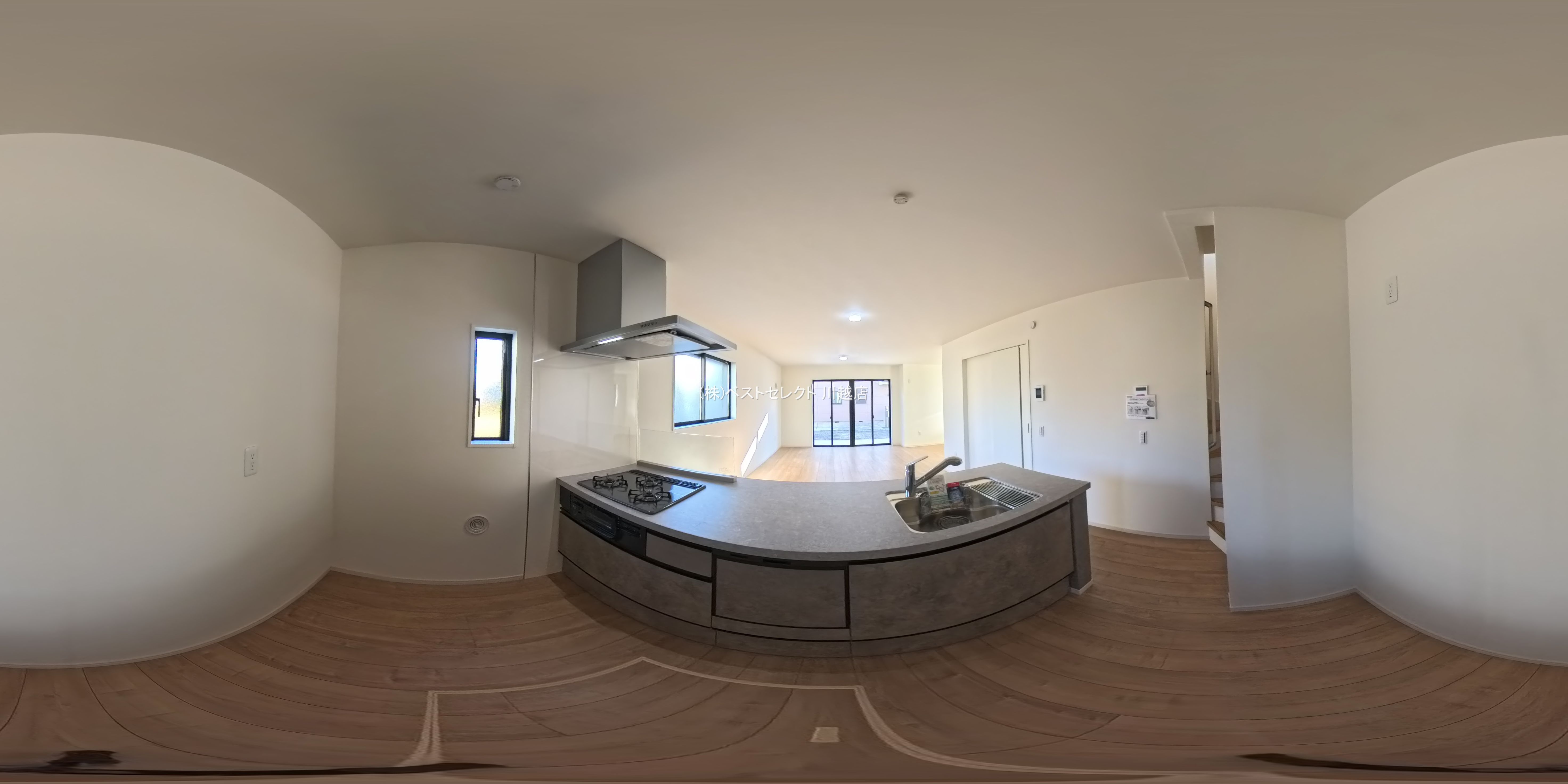 埼玉県川越市新宿町３丁目の新築戸建てパノラマ（キッチン）写真 2025年11月9日撮影