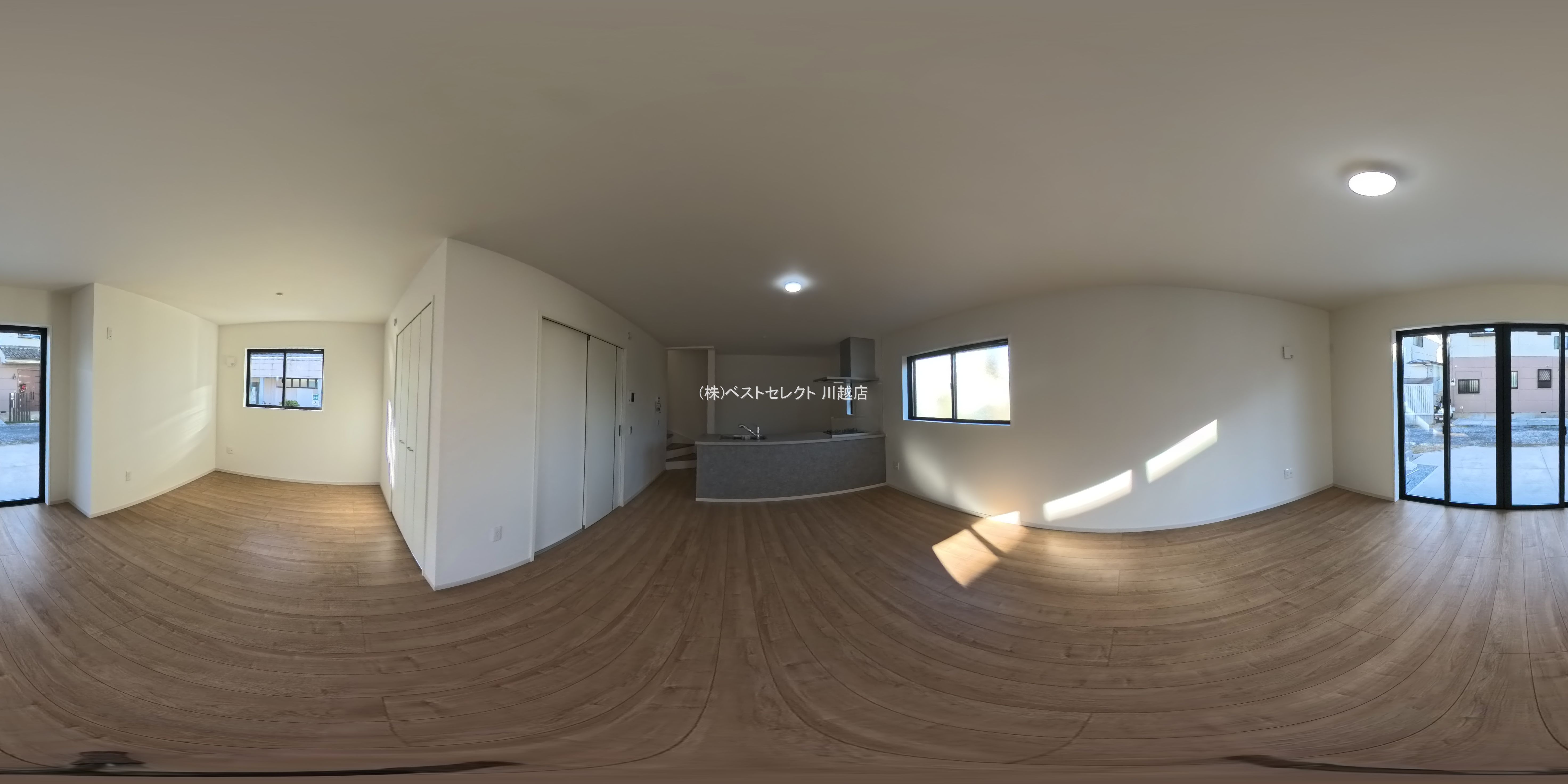 埼玉県川越市新宿町３丁目の新築戸建てパノラマ（リビング）写真 2025年11月9日撮影