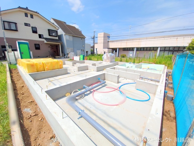 埼玉県川越市新宿町３丁目の新築戸建て基礎写真 2025年8月5日撮影