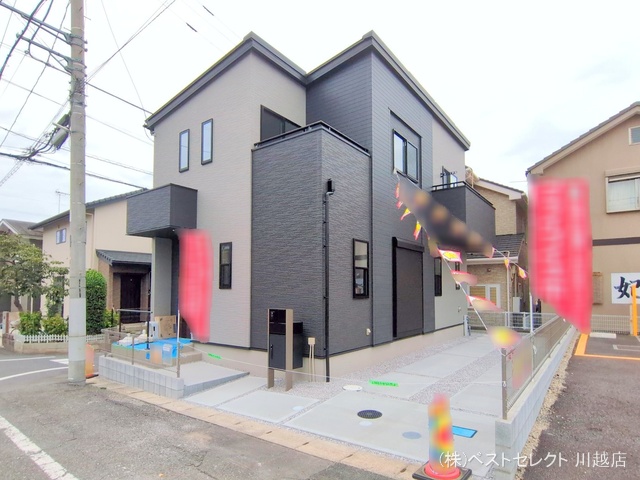 埼玉県川越市諏訪町の新築戸建て外構写真 2025年10月8日撮影