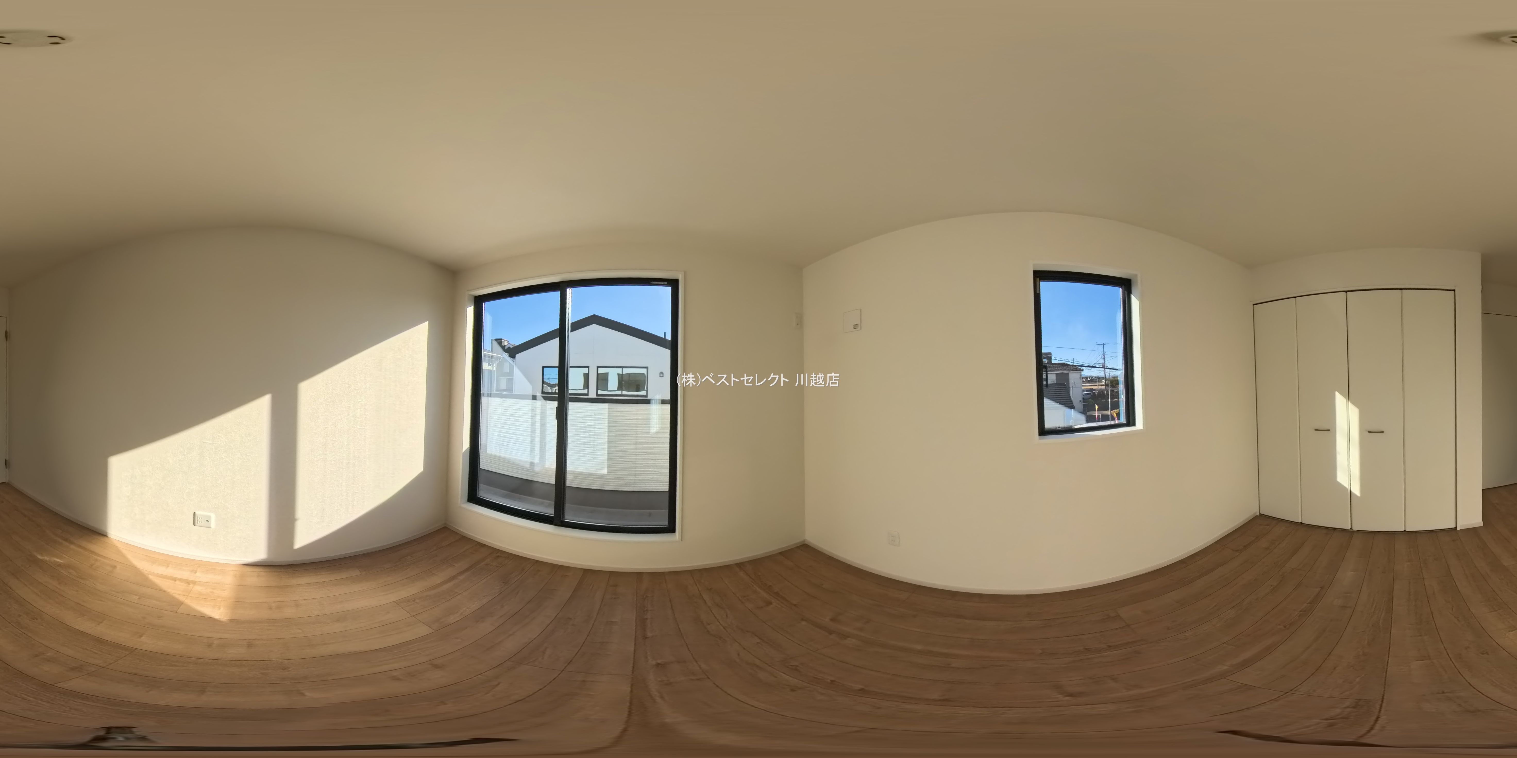 埼玉県川越市大字山田の新築戸建てパノラマ（居室サブ）写真 2025年12月3日撮影