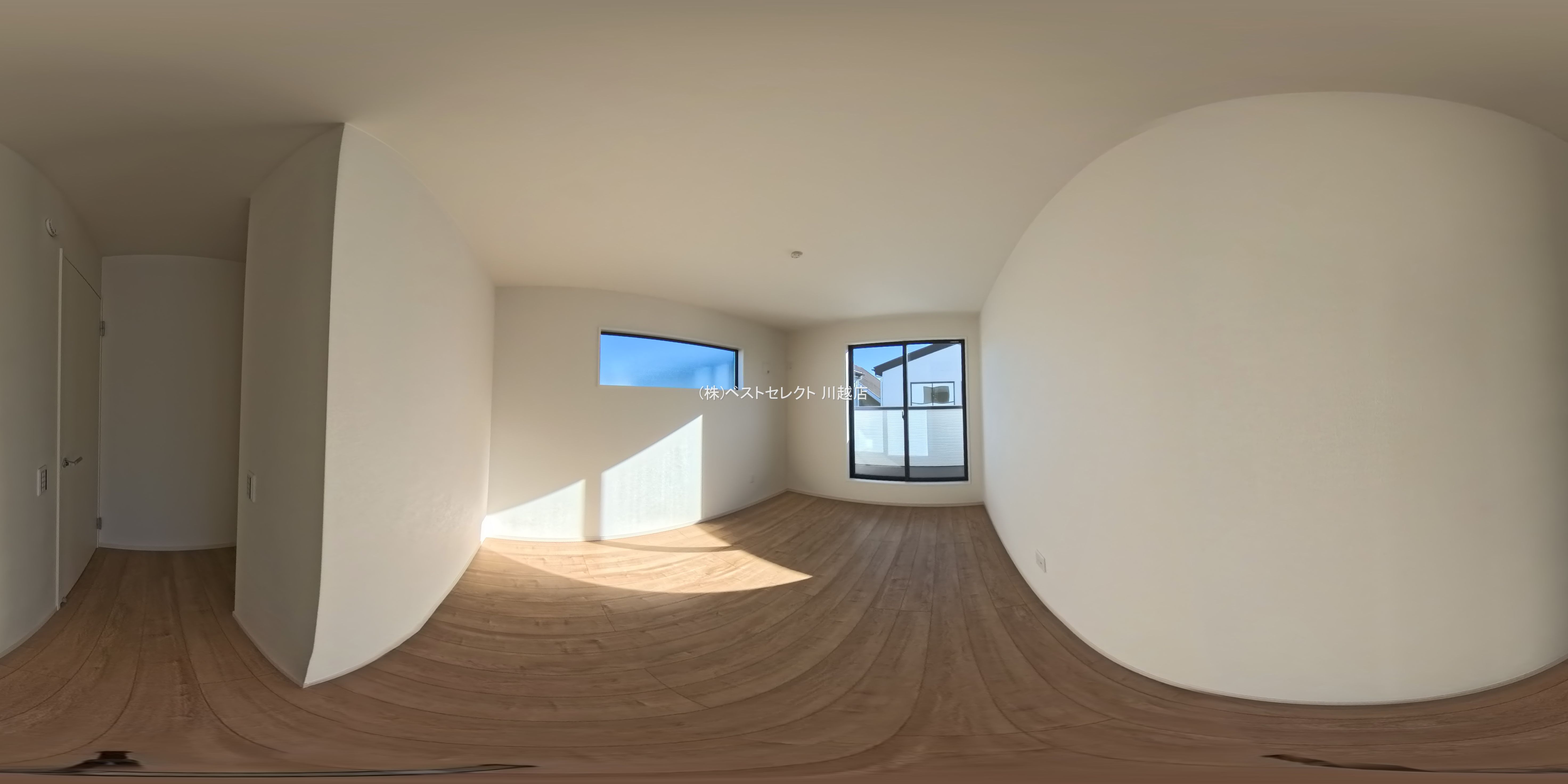 埼玉県川越市大字山田の新築戸建てパノラマ（居室メイン）写真 2025年12月3日撮影