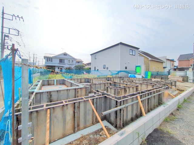 埼玉県川越市大字山田の新築戸建て基礎写真 2025年8月21日撮影