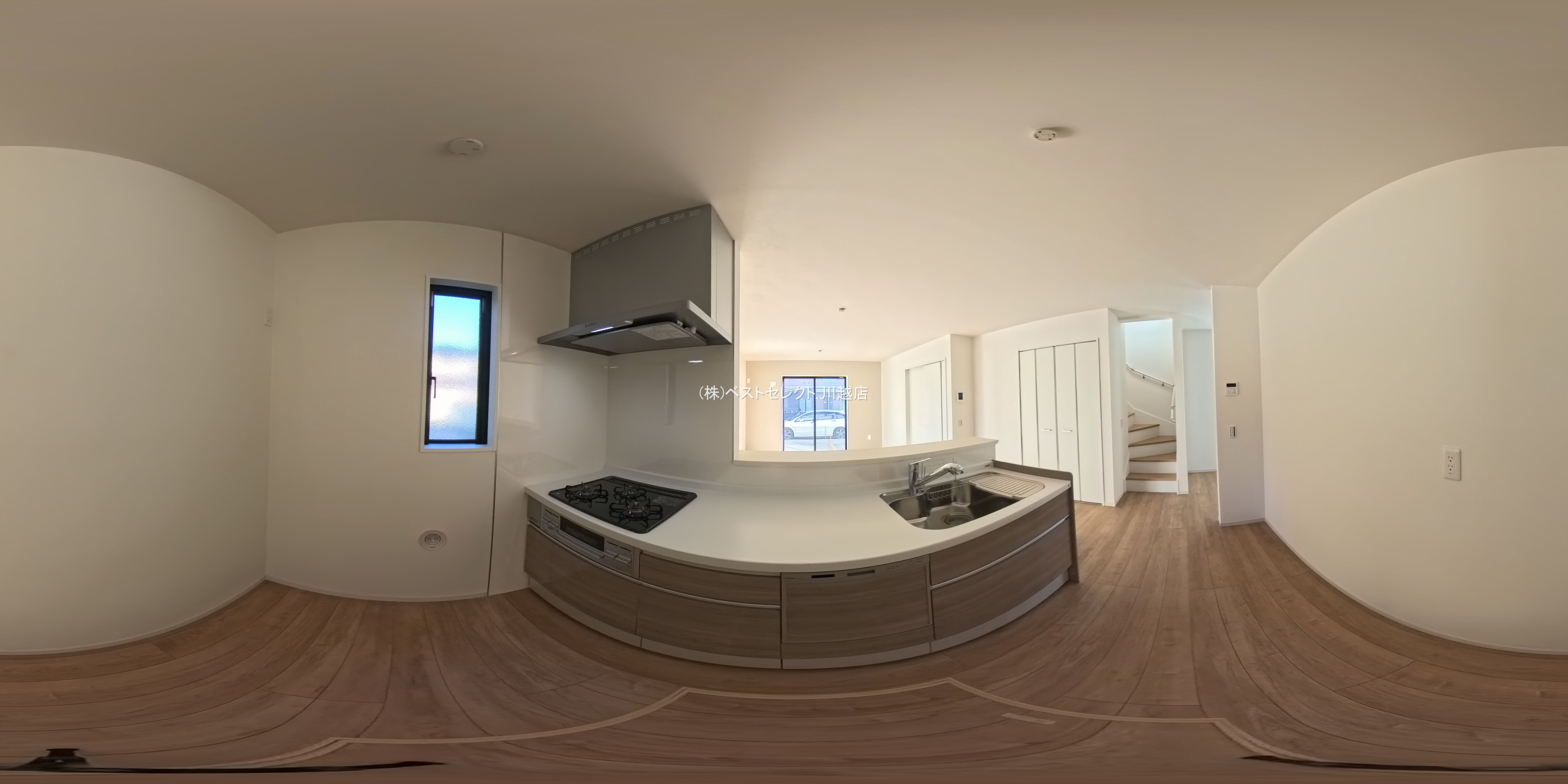 埼玉県川越市大字山田の新築戸建てパノラマ（キッチン）写真 2025年12月3日撮影