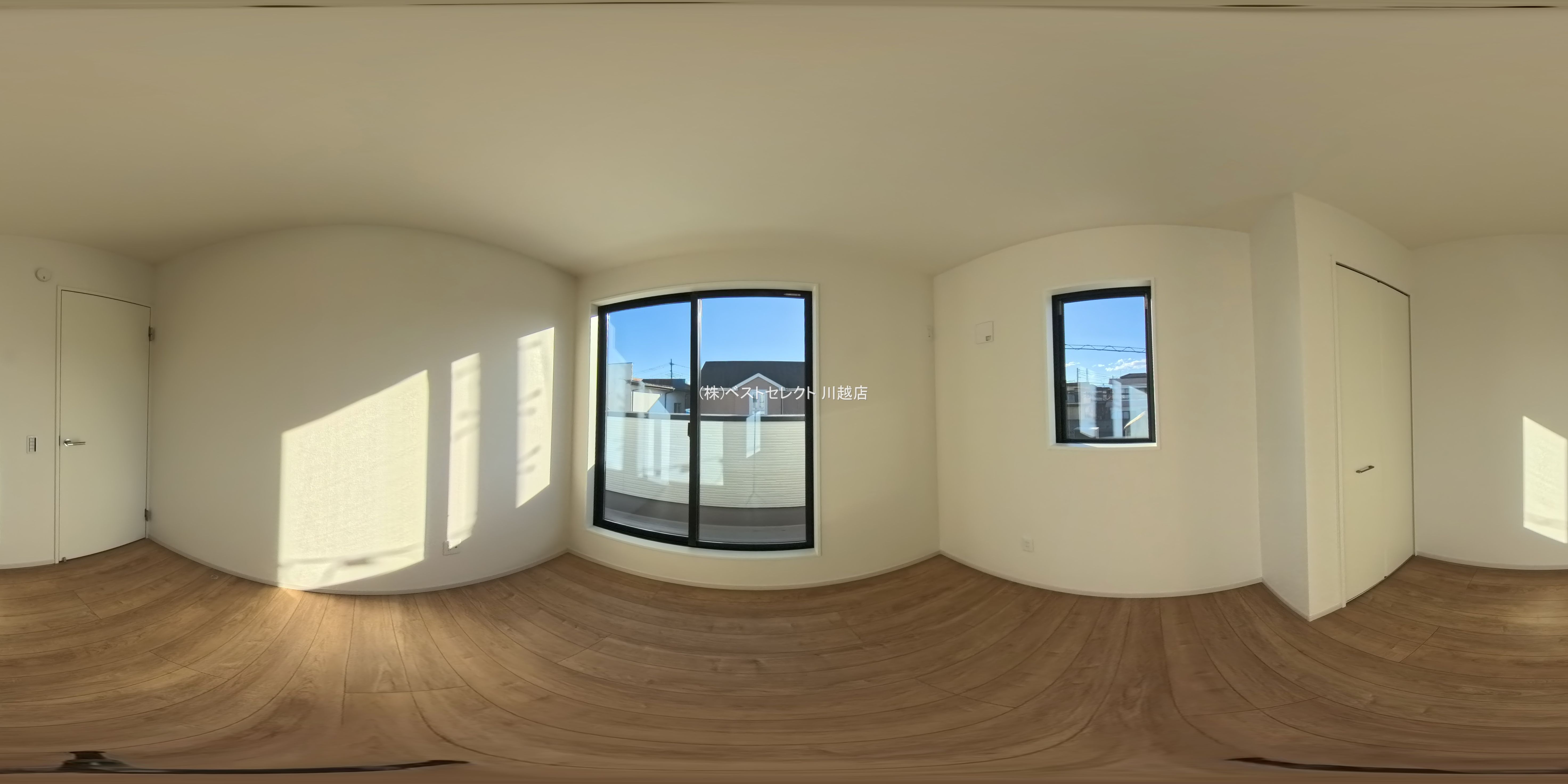 埼玉県川越市大字山田の新築戸建てパノラマ（居室サブ）写真 2025年12月3日撮影