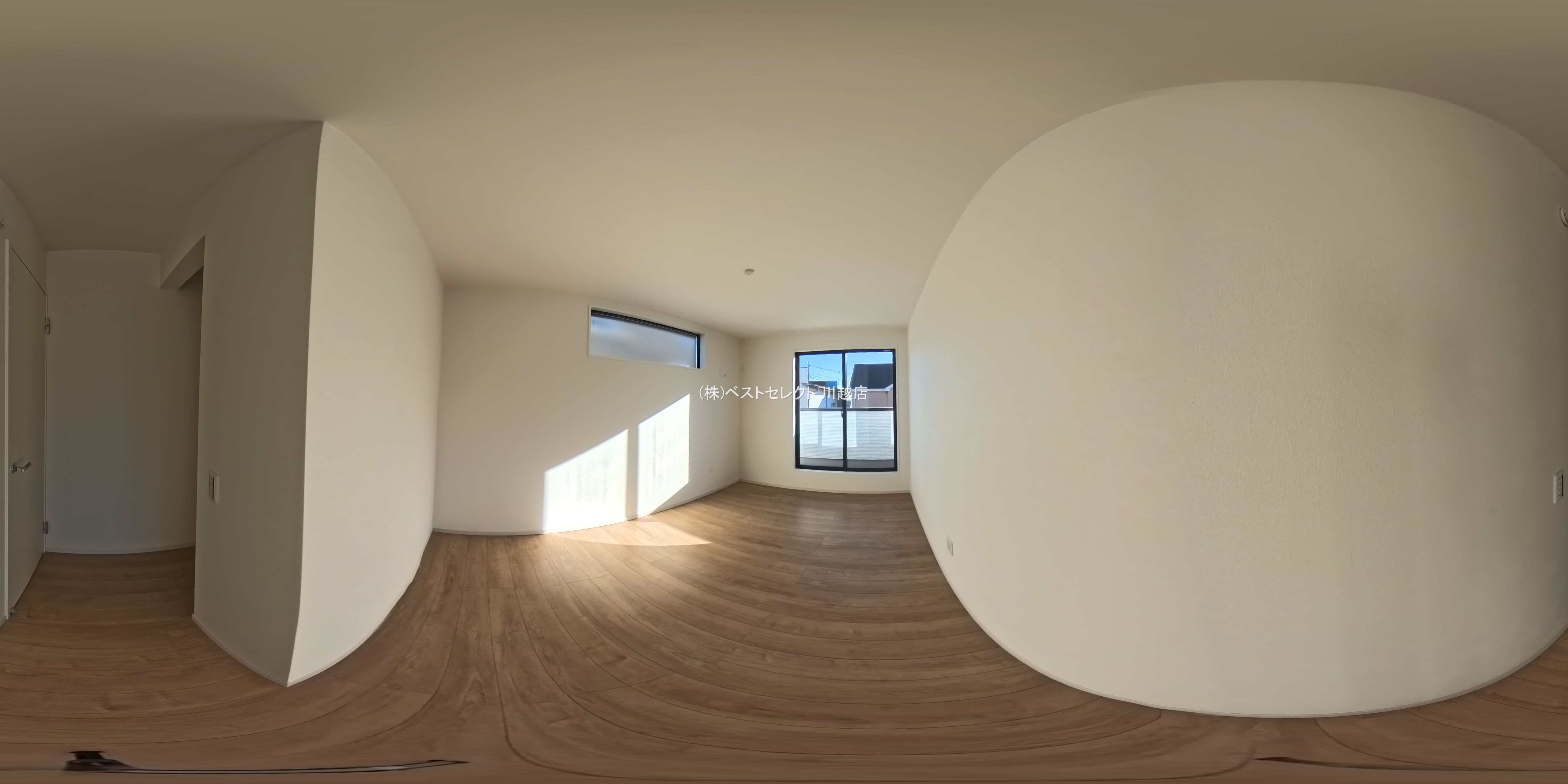 埼玉県川越市大字山田の新築戸建てパノラマ（居室メイン）写真 2025年12月3日撮影