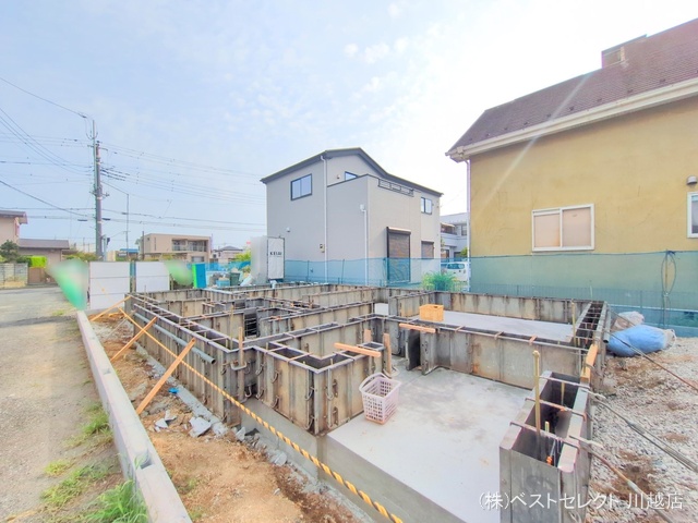 埼玉県川越市大字山田の新築戸建て基礎写真 2025年8月21日撮影