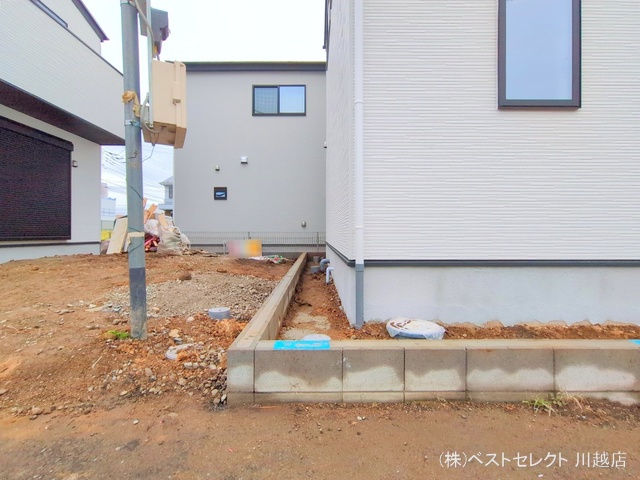 埼玉県川越市大字山田の新築戸建て外構写真 2025年10月20日撮影