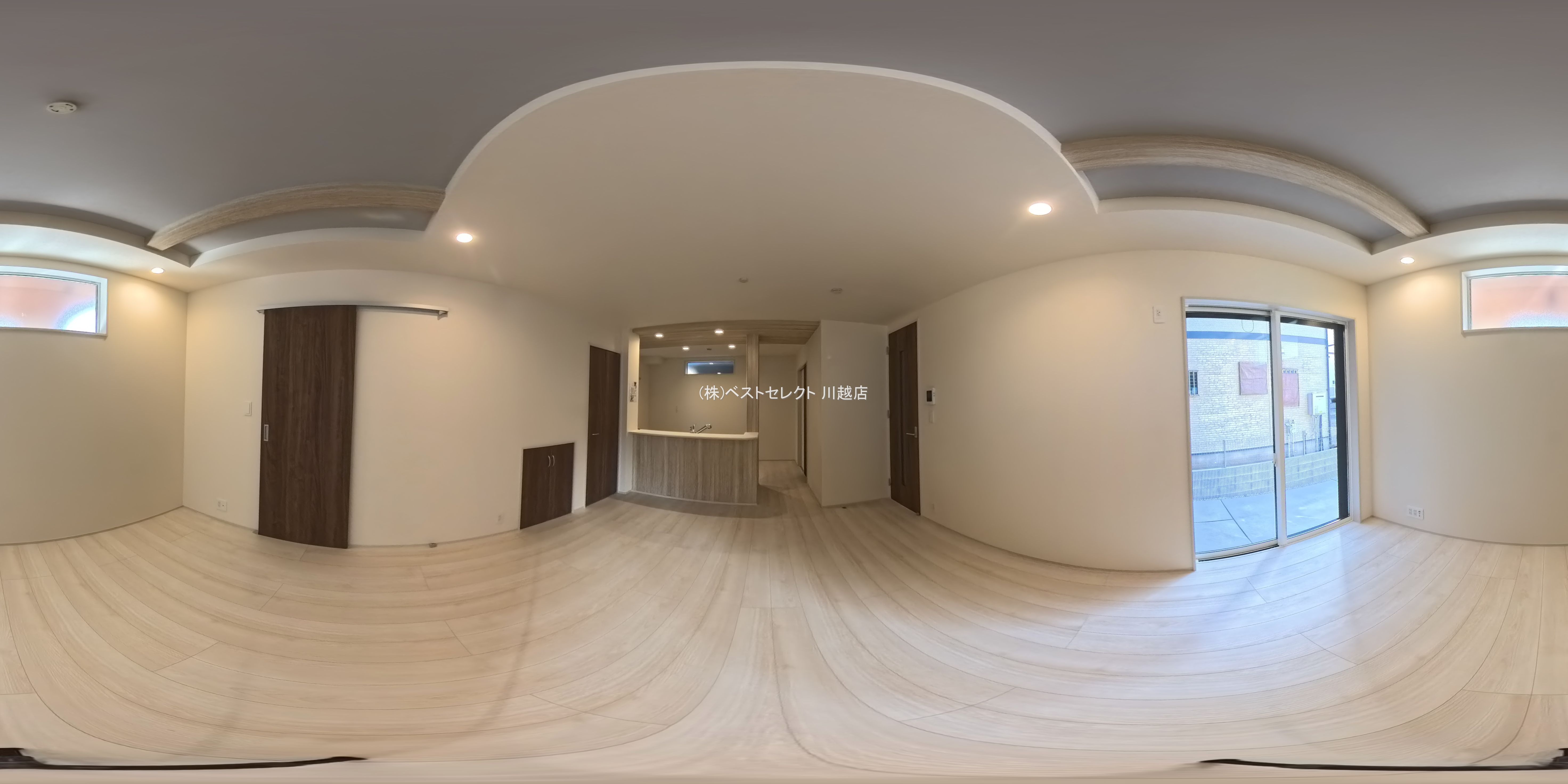 埼玉県川越市大字小室の新築戸建てパノラマ（リビング）写真 2026年2月18日撮影