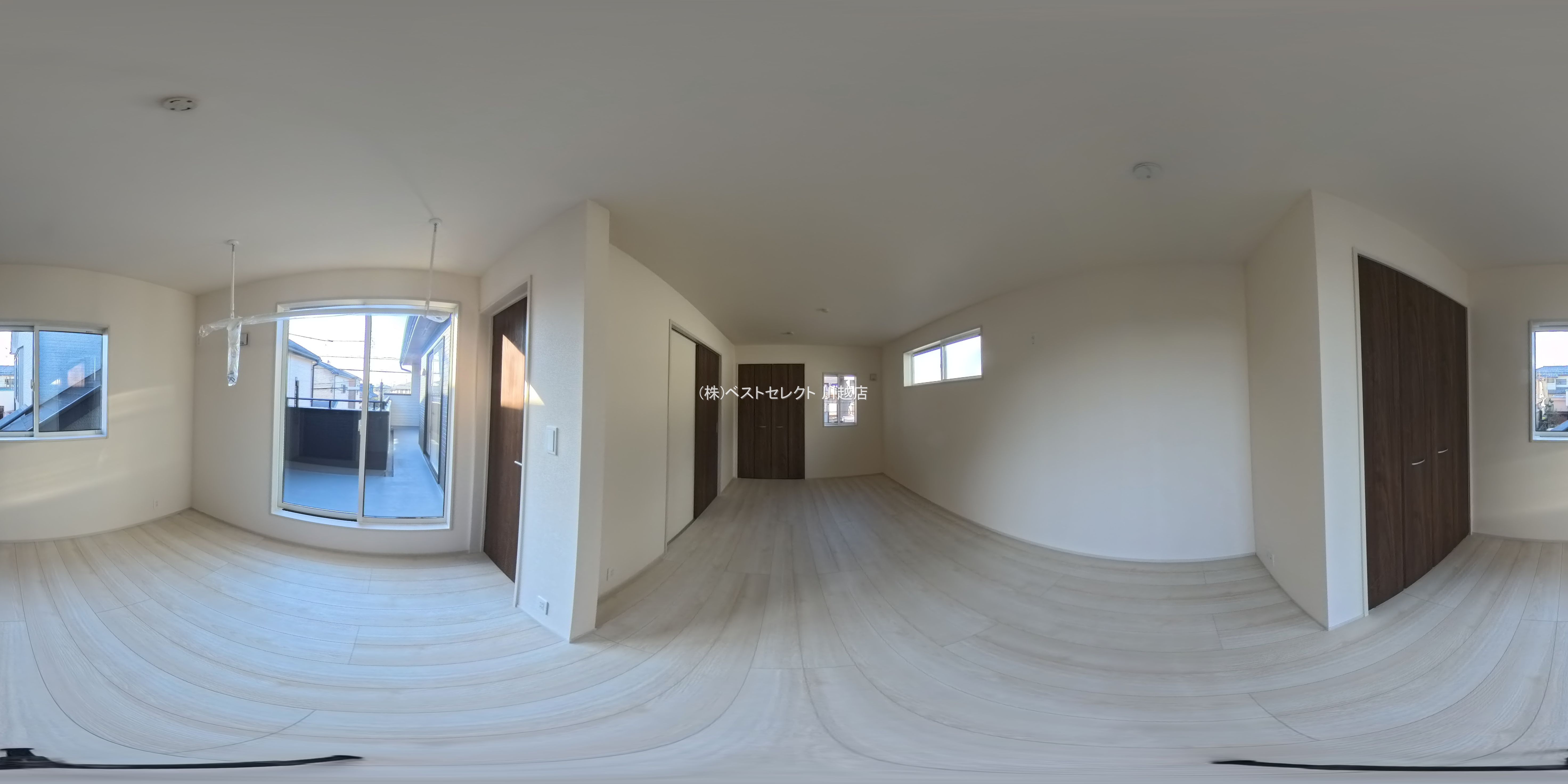 埼玉県川越市大字小室の新築戸建てパノラマ（居室メイン）写真 2026年2月18日撮影