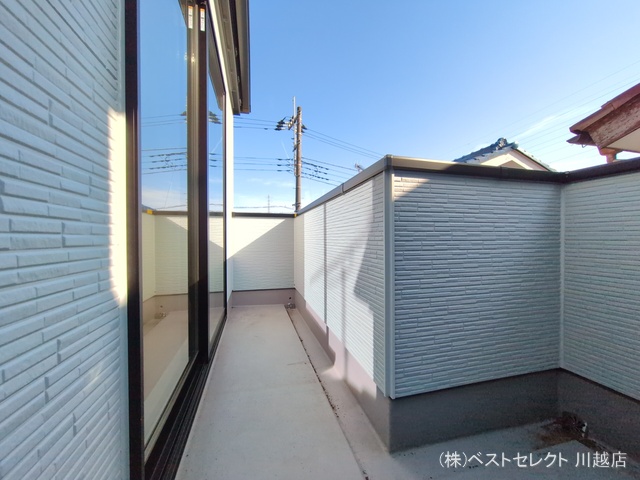 埼玉県川越市むさし野の新築戸建てバルコニー写真 2026年1月14日撮影