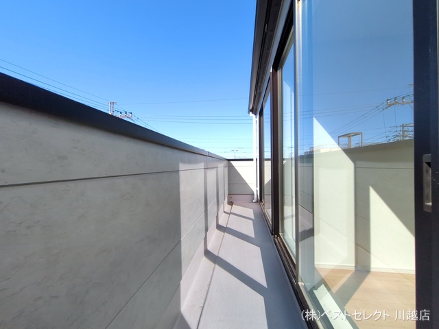 埼玉県川越市清水町の新築戸建てバルコニー写真 2026年2月18日撮影