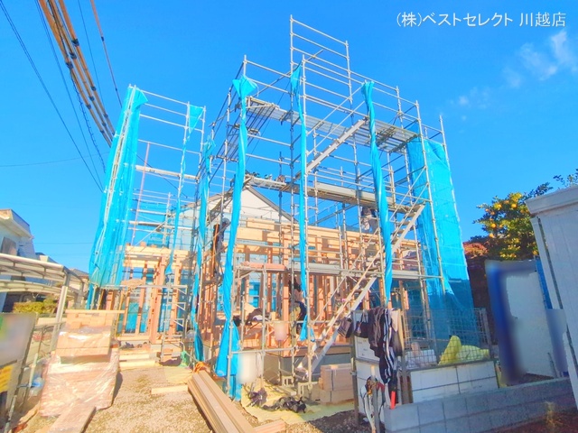 埼玉県川越市旭町３丁目の新築戸建て上棟写真 2025年12月15日撮影
