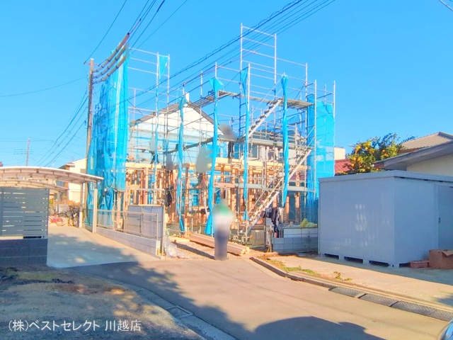 埼玉県川越市旭町３丁目の新築戸建て上棟写真 2025年12月15日撮影