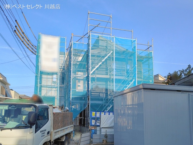 埼玉県川越市旭町３丁目の新築戸建てシート写真 2026年1月14日撮影