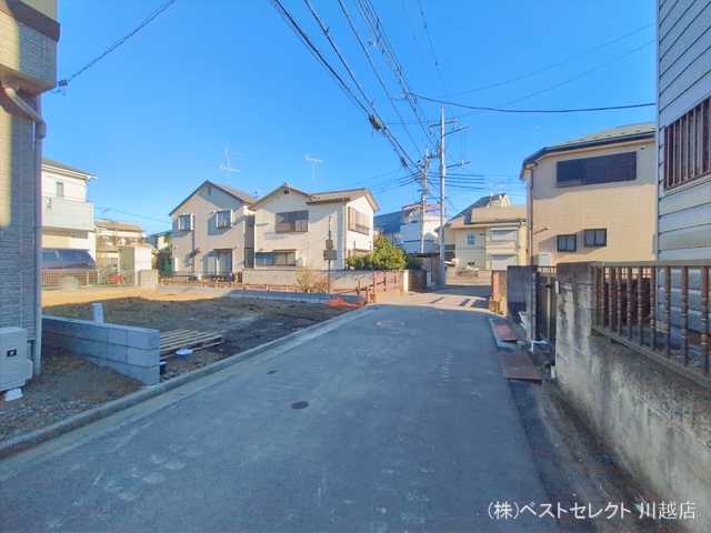 埼玉県川越市大字砂の新築戸建て更地・土地写真 2026年1月8日撮影