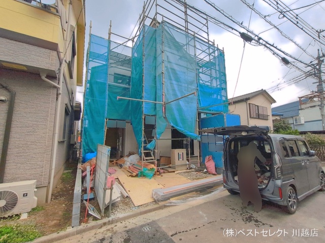 埼玉県川越市大字砂の新築戸建てシート写真 2026年3月31日撮影