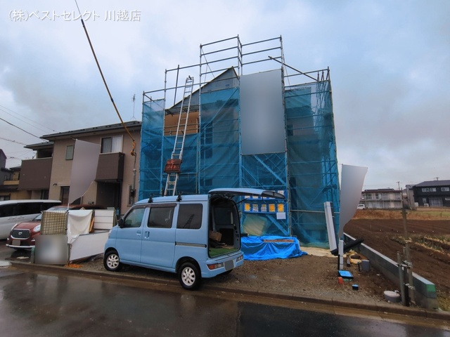 埼玉県川越市上野田町の新築戸建て上棟写真 2026年3月2日撮影