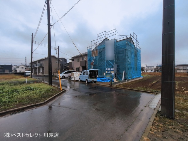 埼玉県川越市上野田町の新築戸建て上棟写真 2026年3月2日撮影