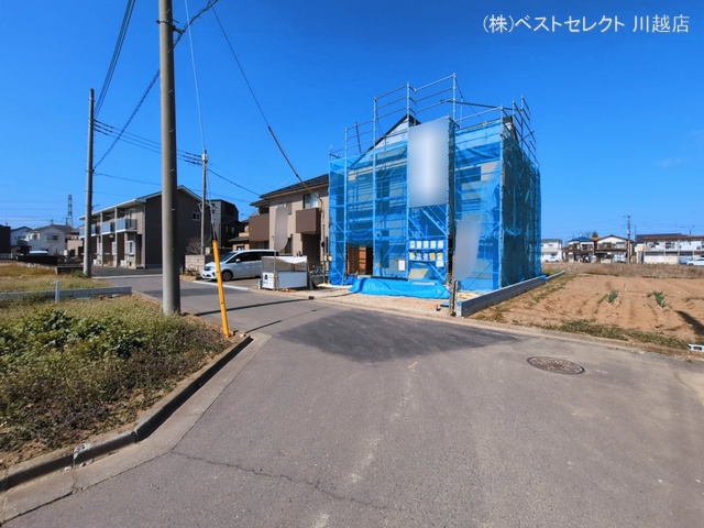 埼玉県川越市上野田町の新築戸建て上棟写真 2026年3月8日撮影